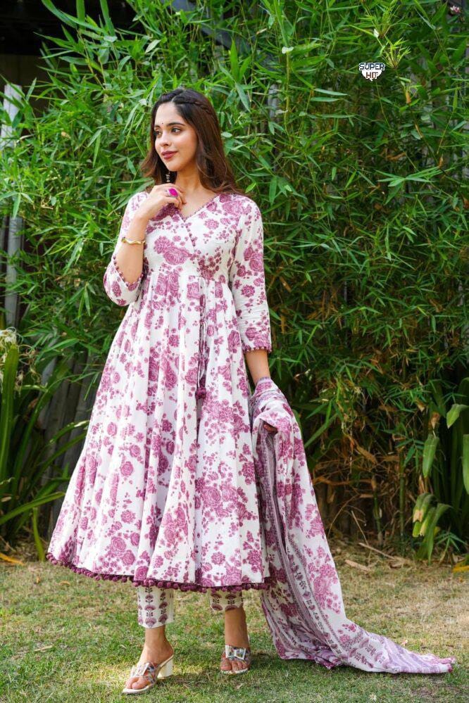 Kalaai Rayon Cotton Printed Kurti With Bottom Dupatta Wholesale Online
